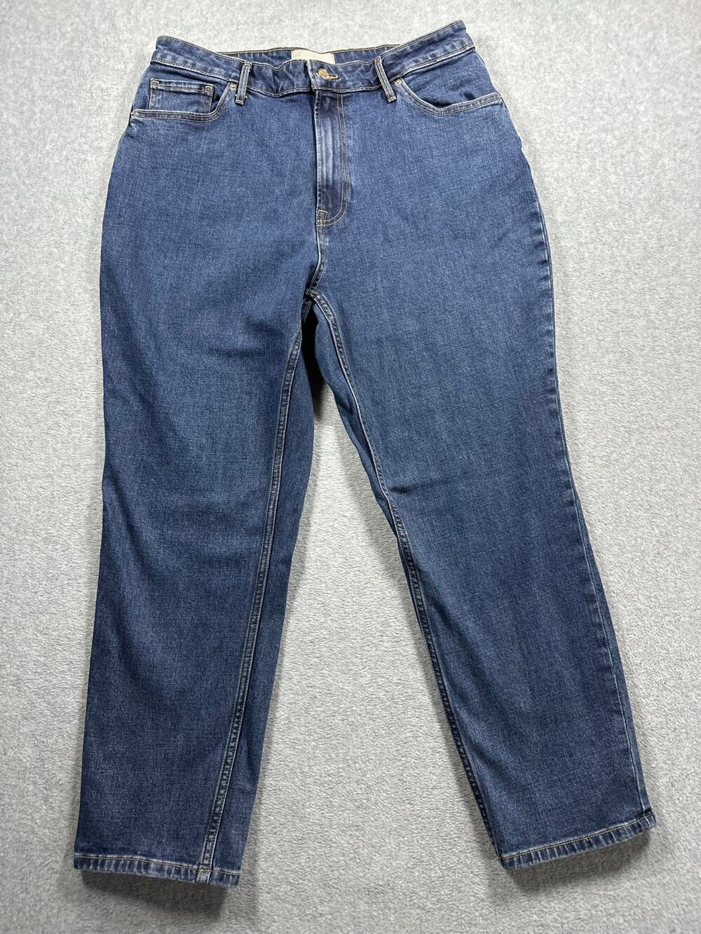 Everlane The Curvy Cheeky Tapered Jean Women's 33 Medium Wash Organic Cotton